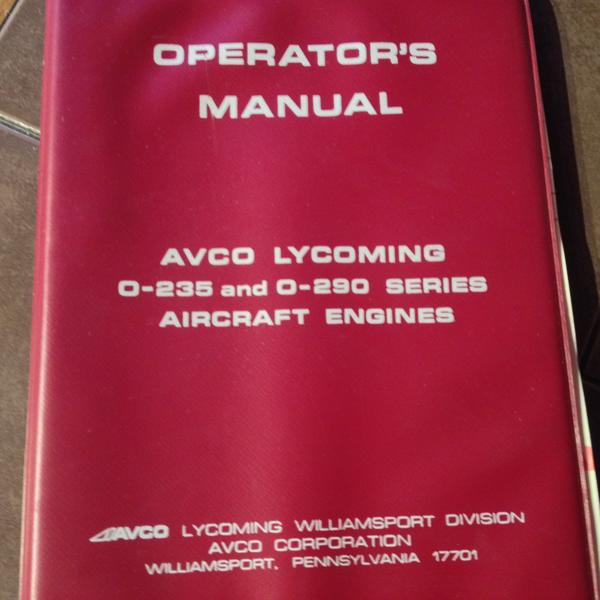 maintenance manual lycoming 0290 d2